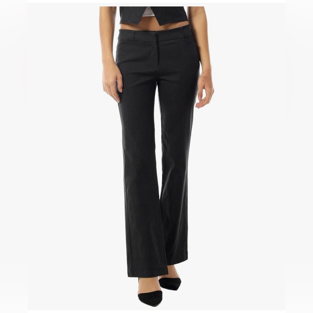 Women's High Waist Comfy Stretchy Bootcut Trouser Pants